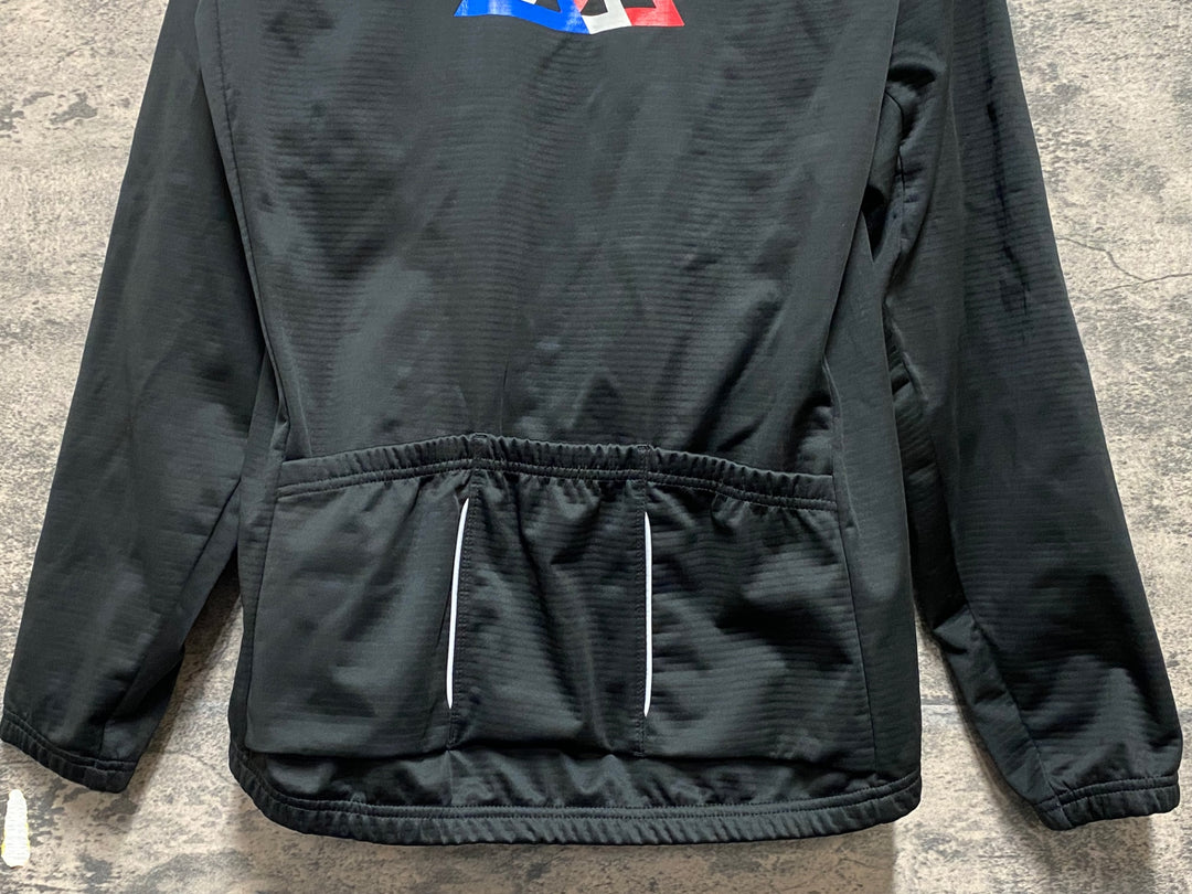 KP765 ルコックスポルティフ le coq sportif 長袖 サイクルジャケット 黒 M 裏起毛