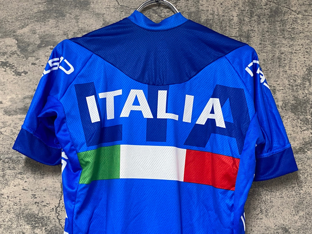 KJ760 カステリ CASTELLI 半袖 サイクルジャージ 青 L