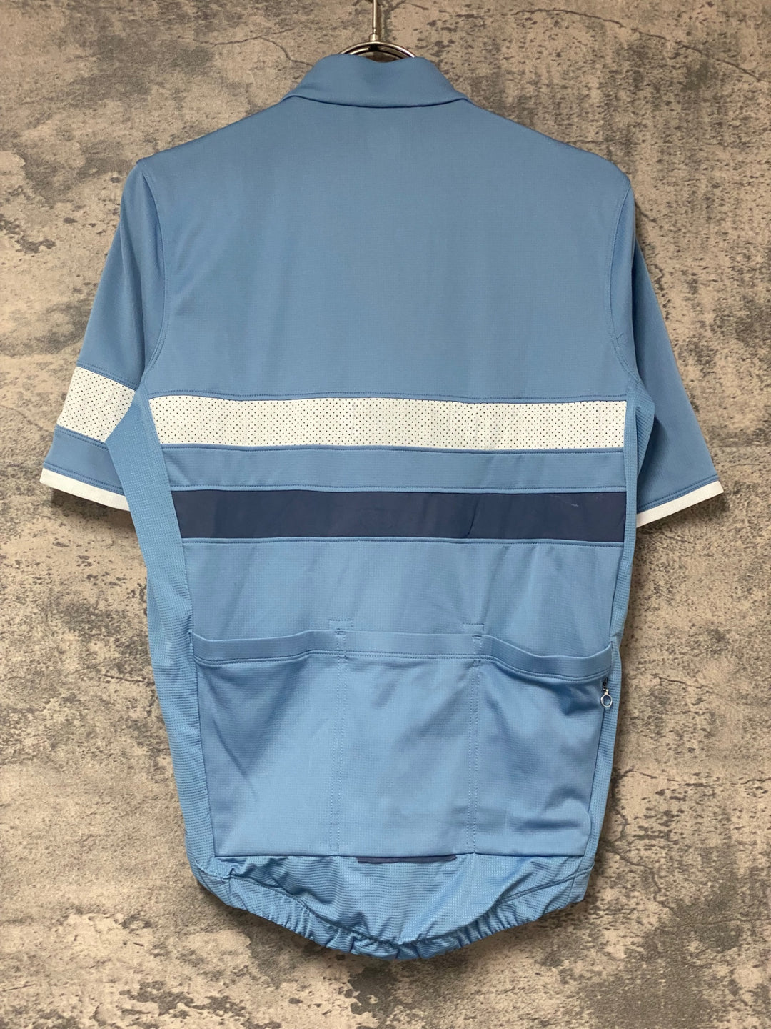 KK581 ラファ Rapha MEN`S LIGHTWEIGHT BREVET JERSEY 半袖 サイクルジャージ S 水色