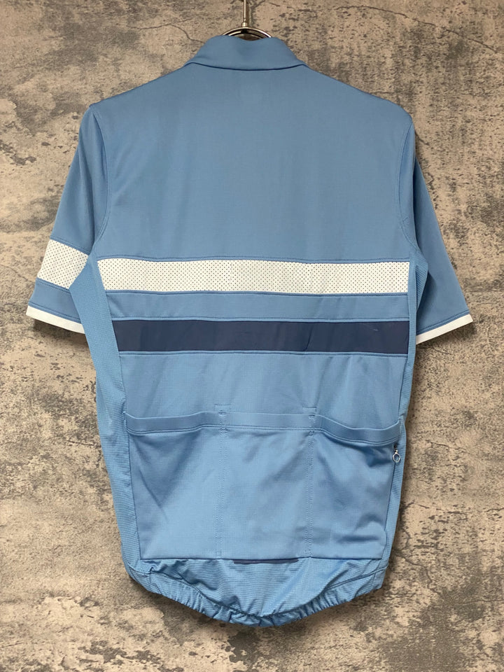 KK581 ラファ Rapha MEN`S LIGHTWEIGHT BREVET JERSEY 半袖 サイクルジャージ S 水色