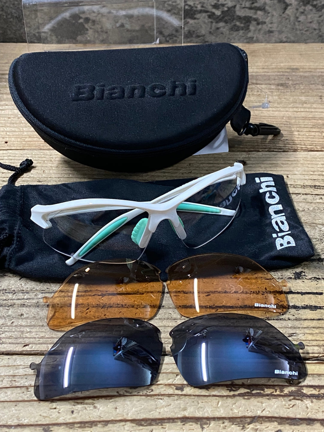 KH629 ビアンキ Bianchi REPARTO CORSE サングラス アイウェア 白