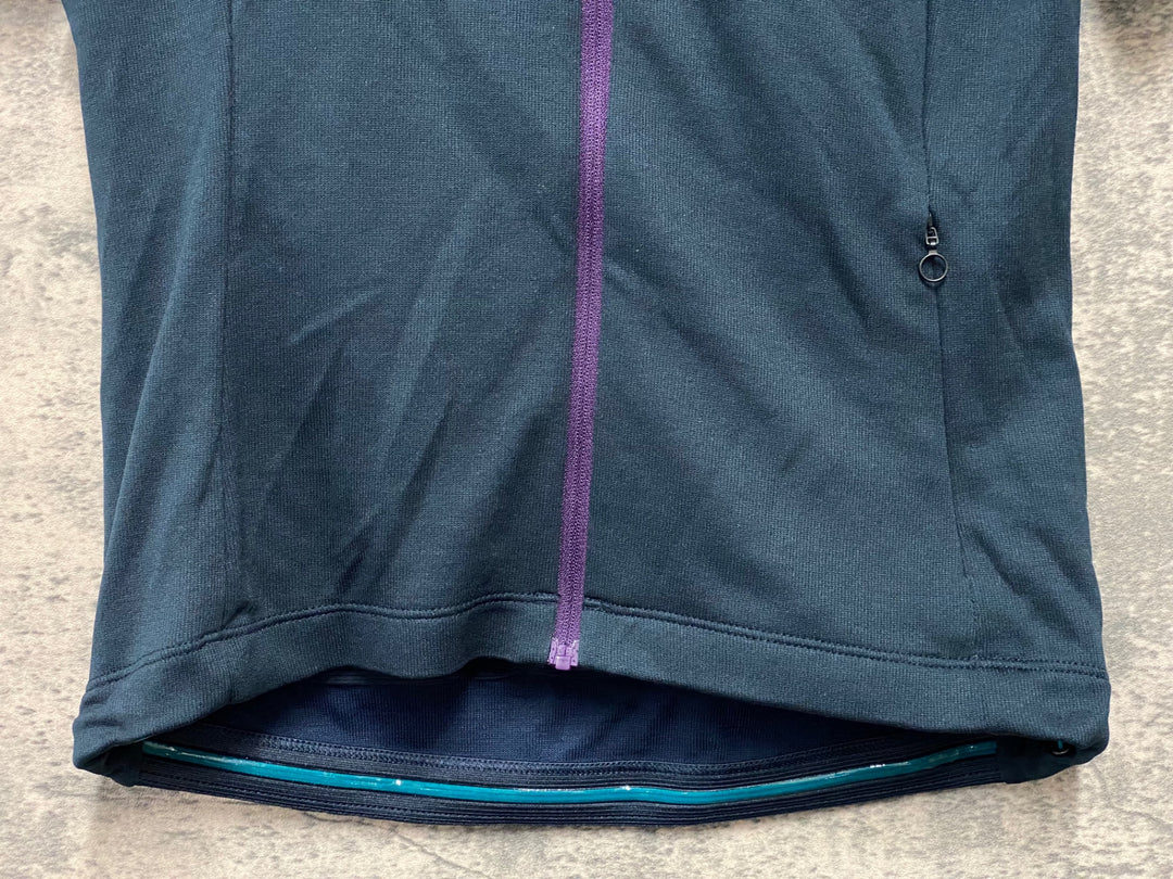 JM460 ラファ Rapha WOMEN'S BREVET JERSEY Ⅱ 半袖 サイクルジャージ 紫 黒 レディース XS