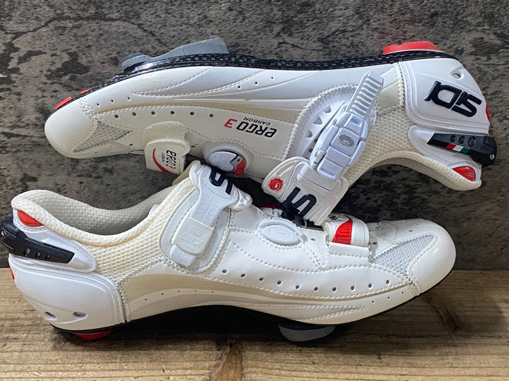KI022 SIDI エルゴ カーボン ERGO3 CARBON ビンディングシューズ LOOK 白 EU44