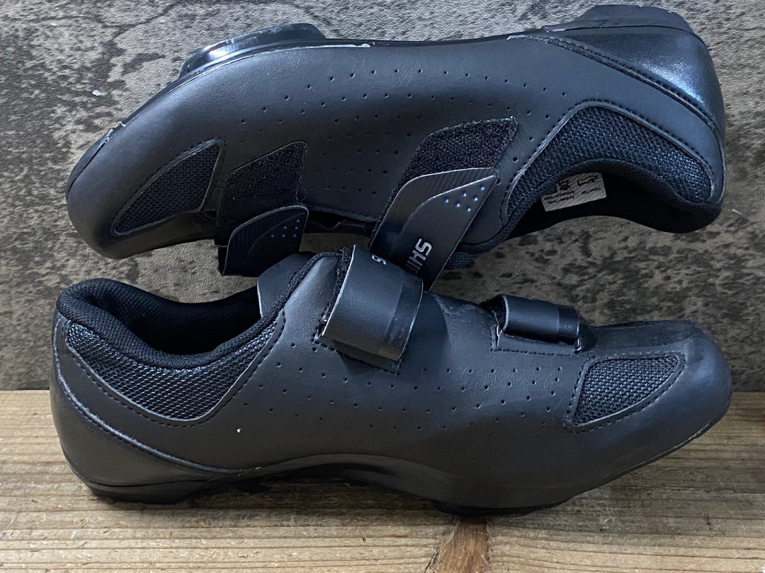 KG397 シマノ SHIMANO RP1 SH-RP100-S L ビンディングシューズ 黒 SPD 3穴 EU42 ※ペン字あり