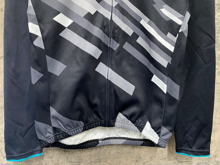 KC268 パールイズミ PEARL iZUMi 長袖 サイクルジャージ 黒グレー M 裏起毛 THERMODRESS NEO