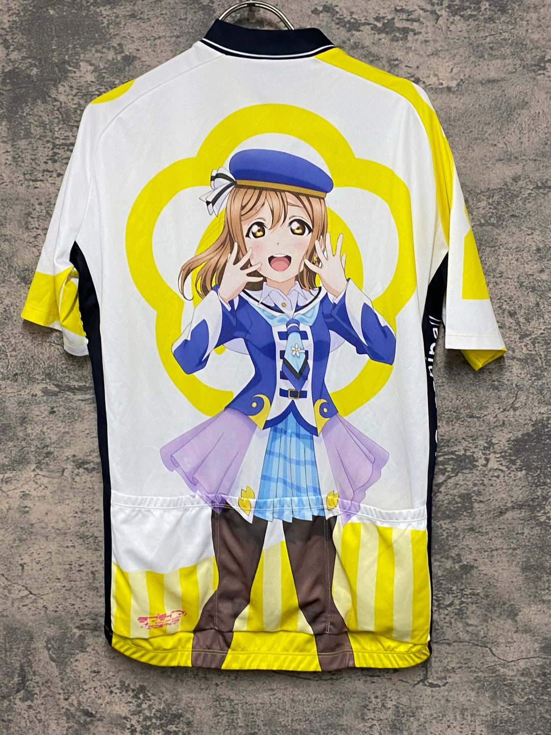 KG888 アウローラ AURORA 半袖 サイクルジャージ 白 黄 XL ラブライブ! サンシャイン!! 国木田花丸 2nd Ver.