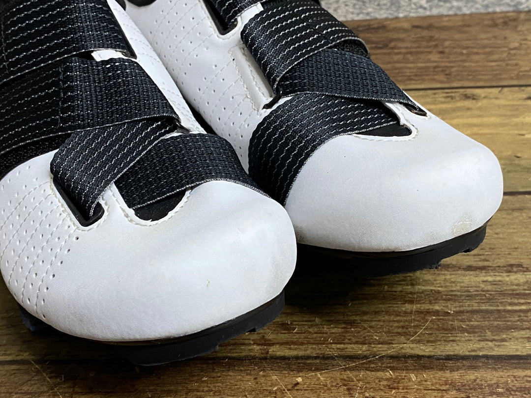 KC431 フィジーク fizik TEMPO R5 POWERSTRAP ビンディングシューズ 白黒 EU38 SPD-SL