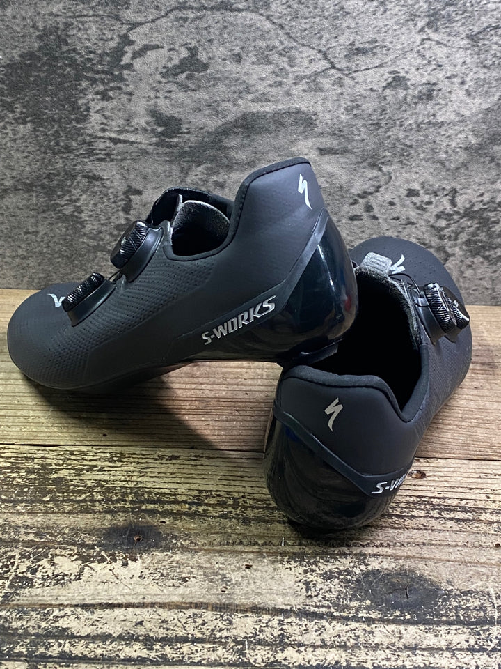 JJ213 スペシャライズド SPECIALIZED エスワークス S-WORKS TORCH WIDE 3穴 ビンディングシューズ EU40 黒
