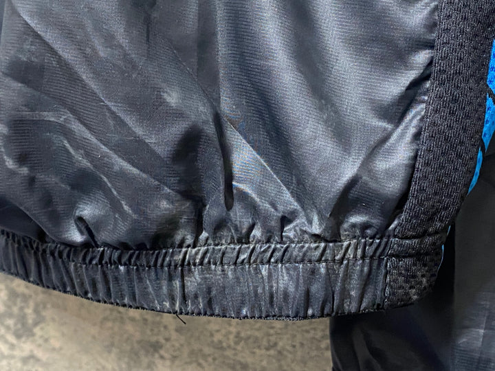 KA422 パールイズミ PEARL iZUMi 長袖 ウインドブレイカー 黒 青 M ほつれ