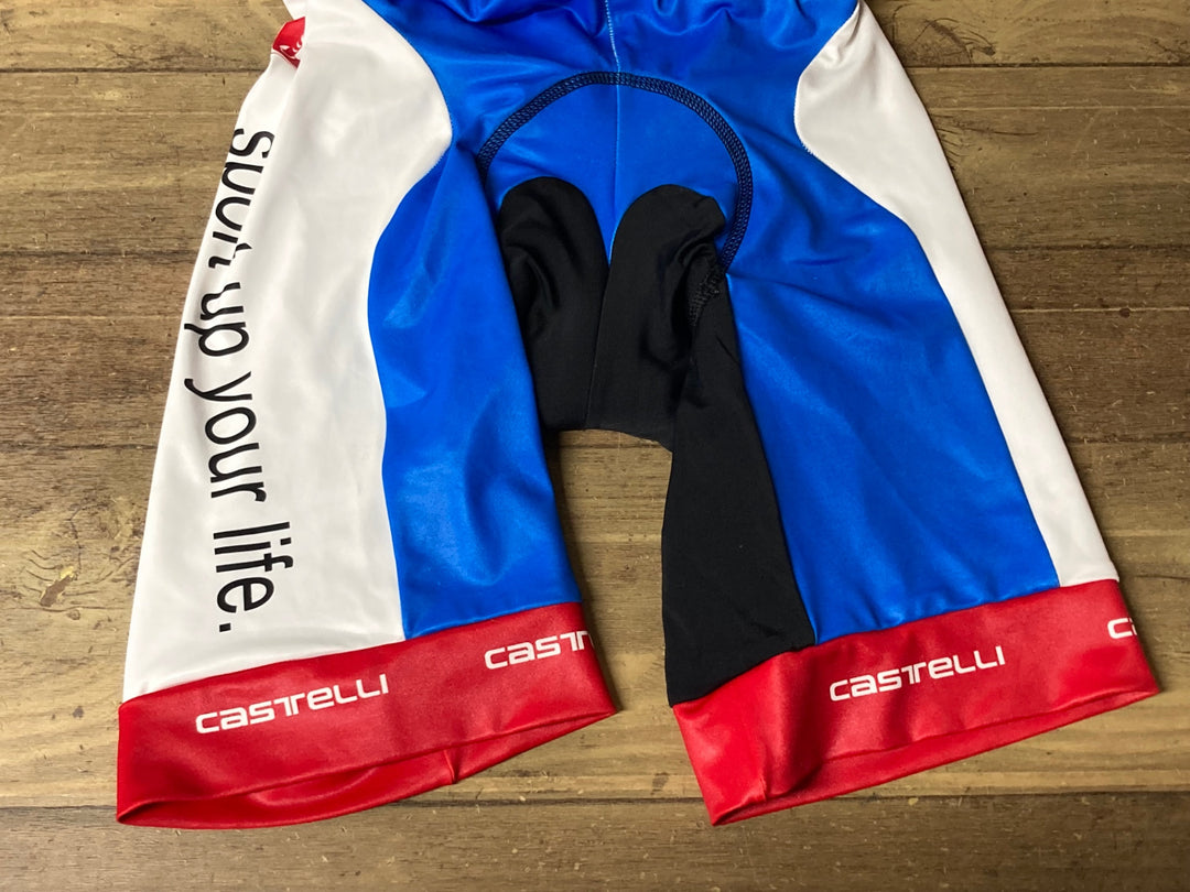 JT029 カステリ CASTELLI ビブショーツ 黒 白 M