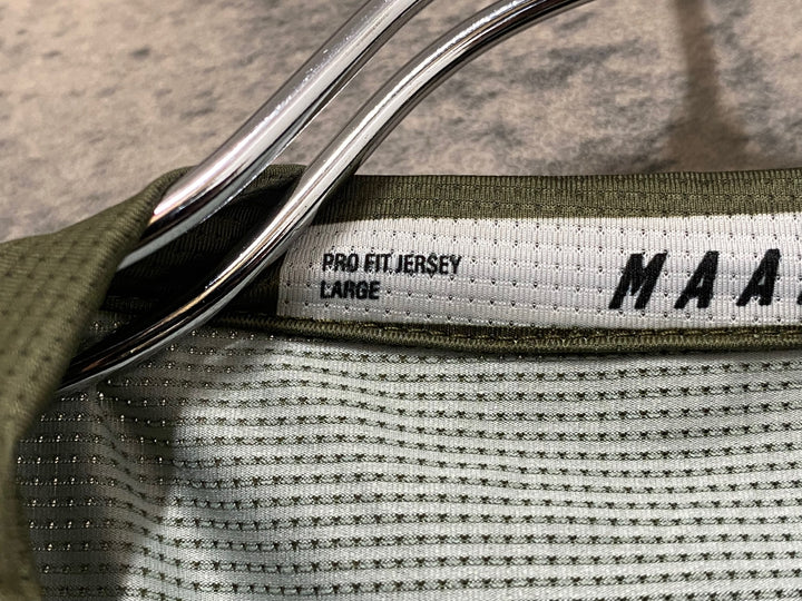 JT625 マープ MAAP TEAM FIT JERSEY 半袖 サイクルジャージ 緑 L