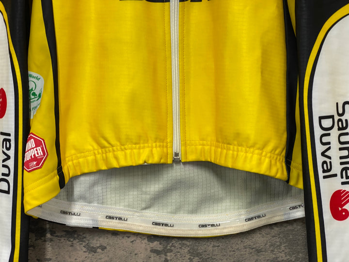 JF428 カステリ CASTELLI 裏起毛 長袖 サイクルジャケット 黄色 L
