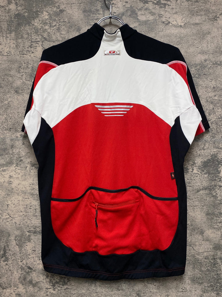 JV395 バイシクルライン Bicycle Line 半袖 サイクルジャージ 赤 XL
