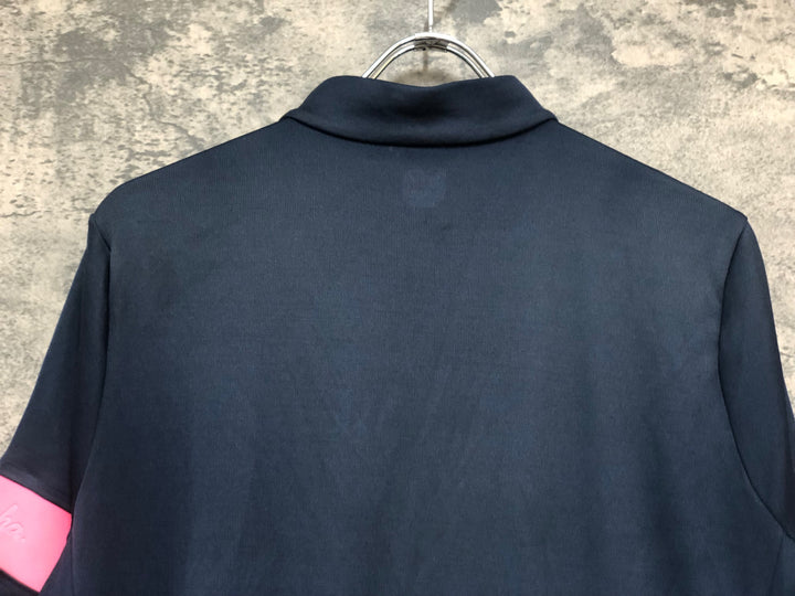 KM812 ラファ Rapha SS CLASSIC JERSEY Ⅱ 半袖 サイクルジャージ ネイビー XL ※穴あき