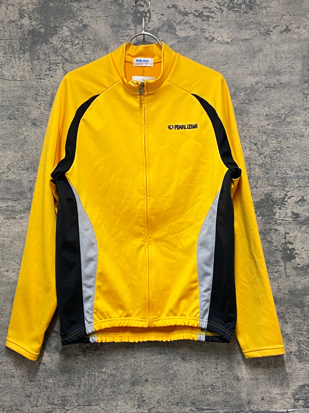 KK924 パールイズミ PEARL iZUMi 長袖 サイクルジャージ 黄色 XL 裏起毛