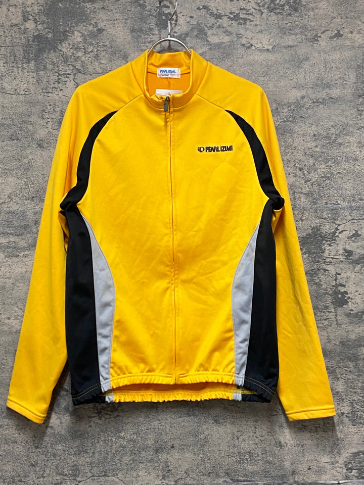 KK924 パールイズミ PEARL iZUMi 長袖 サイクルジャージ 黄色 XL 裏起毛