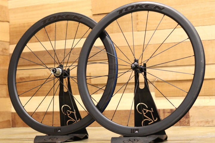 トーケン TOKEN C45 RESOLUTE クリンチャー カーボン ホイールセット シマノ 12/11S 【立川店】