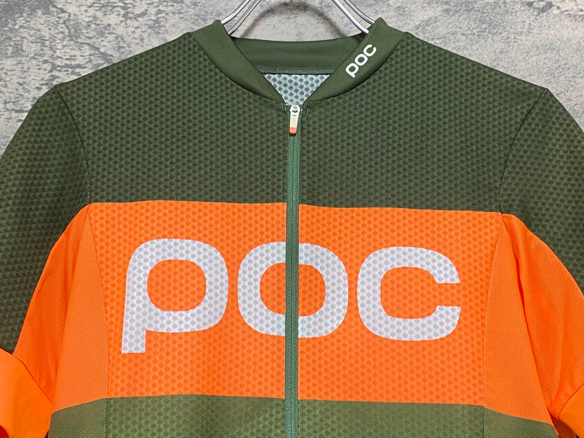 JZ639 ポック POC 半袖サイクルジャージ オレンジ オリーブ M – BICI