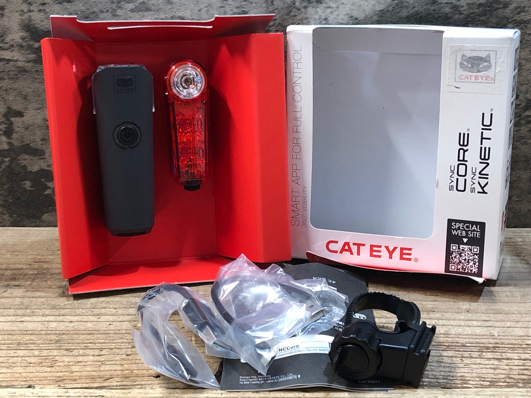 JW624 キャットアイ CATEYE SYNC CORE/SYNC KINETIC 前後ライトセット