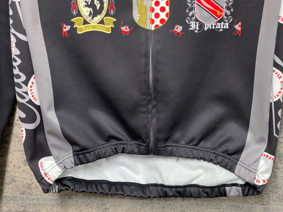 JT526 パールイズミ PEARL iZUMi 長袖 サイクルジャージ 黒 M 裏起毛