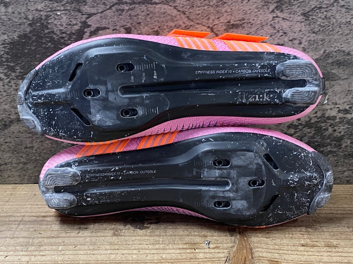 JS465 フィジーク fizik テンポ VENTO POWERSTRAP AEROWEAVE CARBON ビンディングシューズ ピンク EUR41