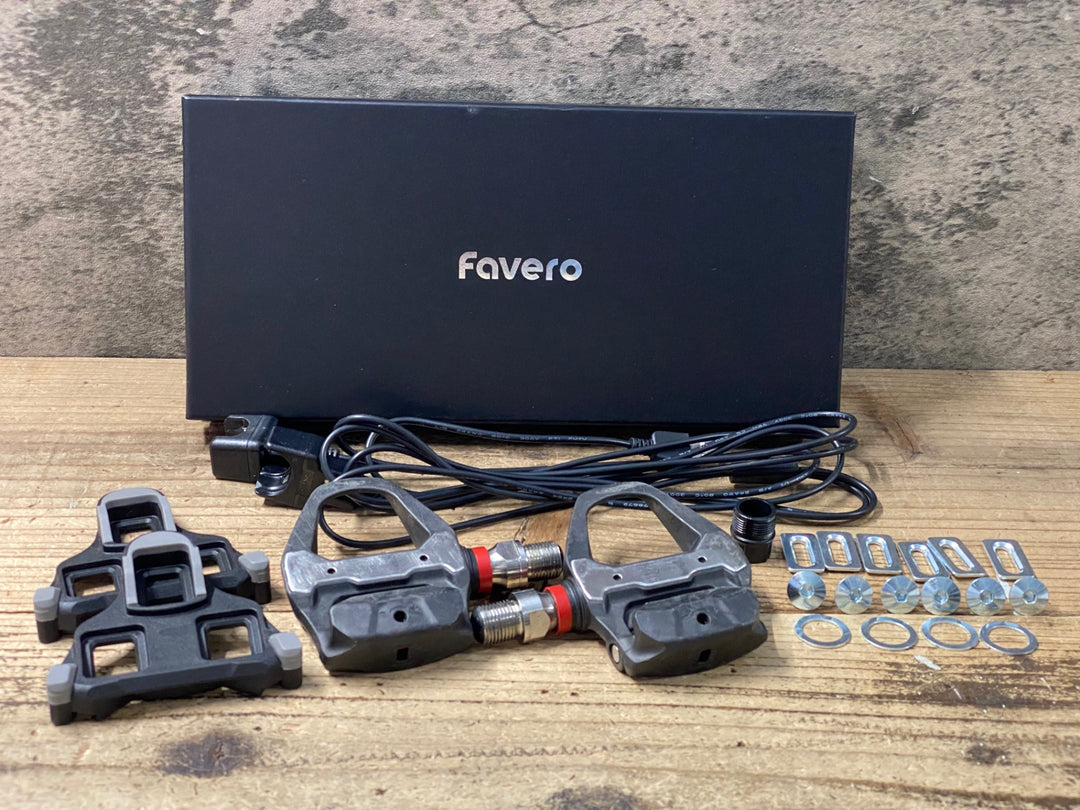 KR137 ファベロ FAVERO ASSIOMA PRO RS-2 両足 パワーメーター ビンディングペダル シマノクリート対応 接続動作確認済