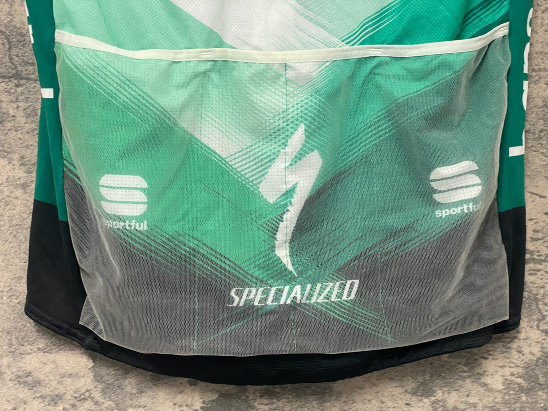 KJ822 スポーツフル sportful 半袖 サイクルジャージ 白 緑 XL BORA hansgrohe
