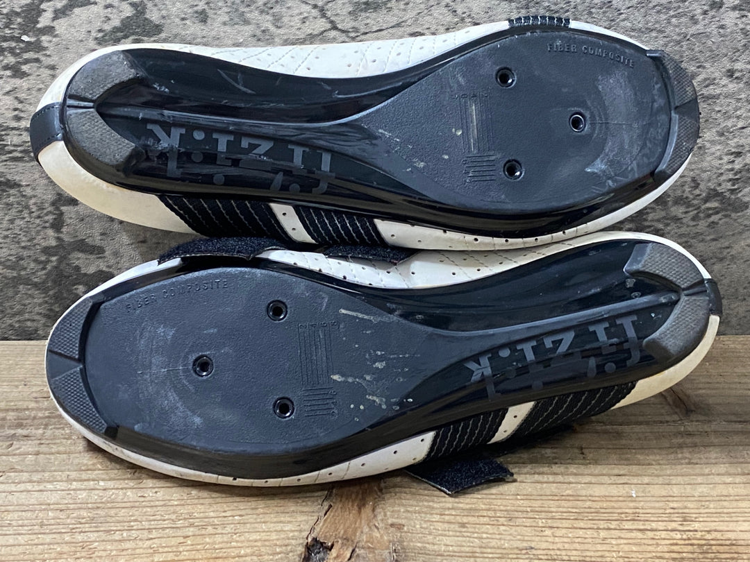 KG176 フィジーク fizik TEMPO R5 POWERSTRAP shoes ビンディングシューズ 白 EUR43.5