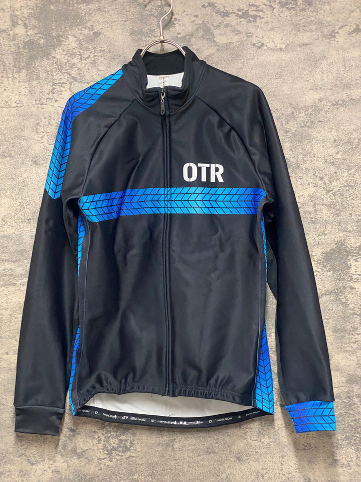KA423 パールイズミ PEARL iZUMi 長袖 サイクルジャケット 黒 青 M 裏起毛
