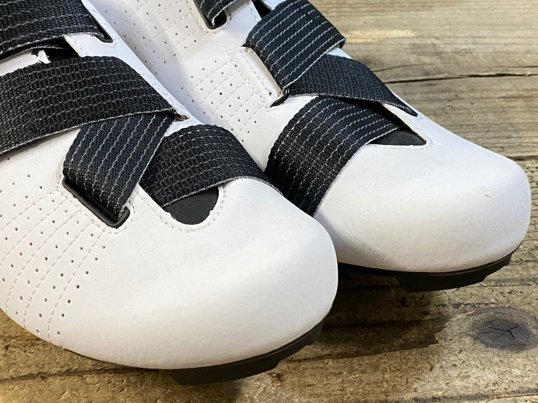 KH102 フィジーク fizik TEMPO POWERSTRAP R5 ビンディングシューズ 白 黒 EU44