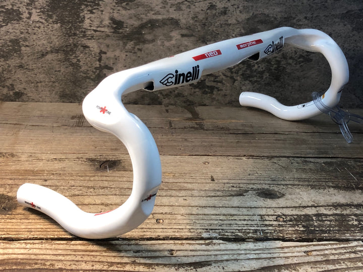 JV161 チネリ Cinelli neo morphe ドロップハンドル 白 Φ31.8 440mm
