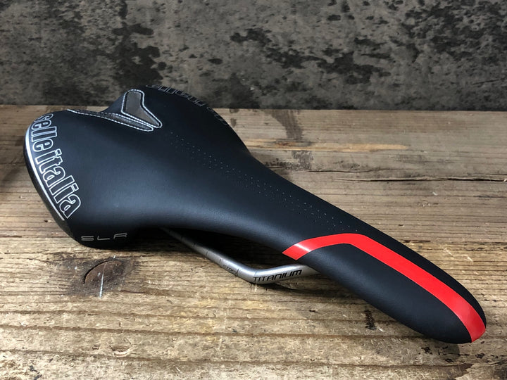 KO316 セライタリア selle ITALIA SLR S1 サドル 黒 134mm TITANIUM ※デカール加工
