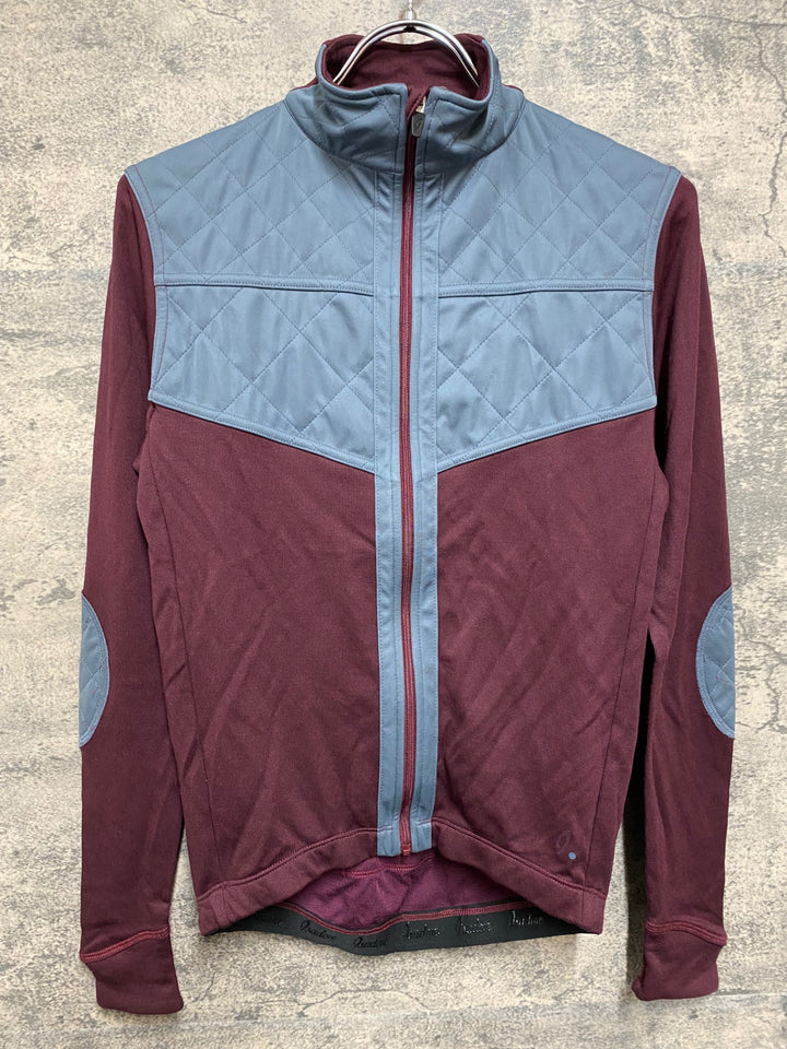 KL404 イザドア Isadore Signature Shield Long Sleeve Jersey 長袖 サイクルジャージ バーガンディー XS ほつれ