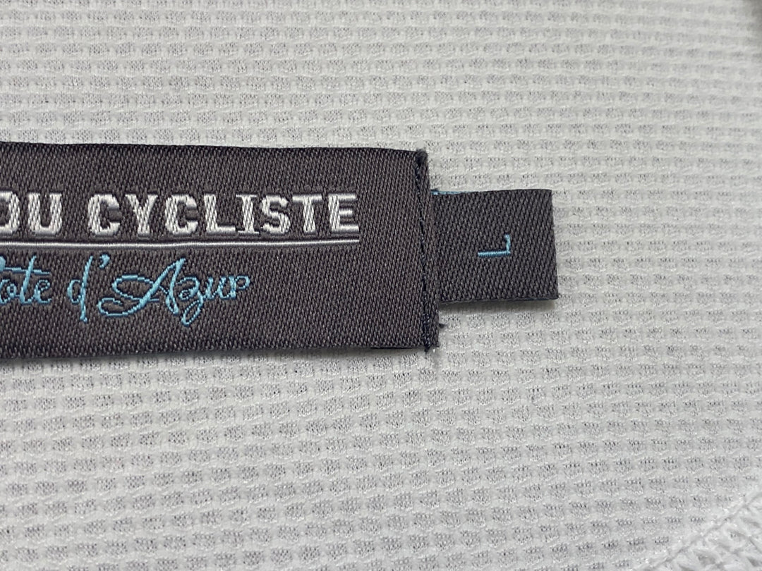 JY652 カフェドシクリステ CAFE DU CYCLISTE AUDAX Mona Man 半袖 サイクルジャージ 白 ボーダー L