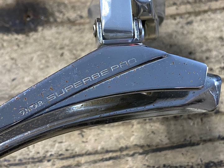 KC912 サンツアー SUNTOUR SUPERBE PRO フロントディレイラー 2s ハンド式 Φ28.6 ※腐食