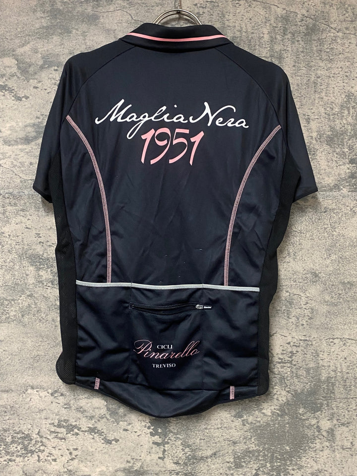 JW995 サンティーニ Santini 半袖 サイクルジャージ 黒 S ※擦れ