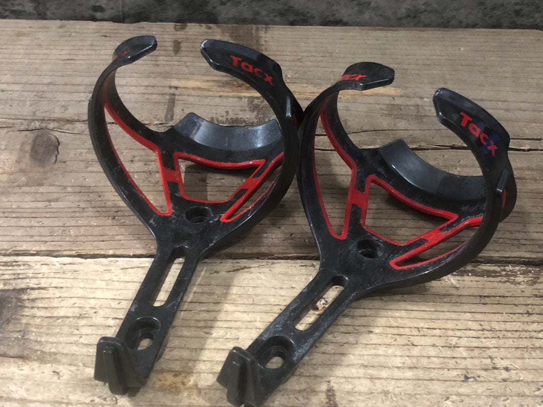 JT370 タックス TACX deva ボトルケージ 黒赤 2個セット
