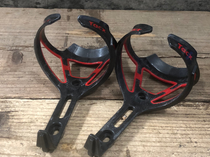 JT370 タックス TACX deva ボトルケージ 黒赤 2個セット