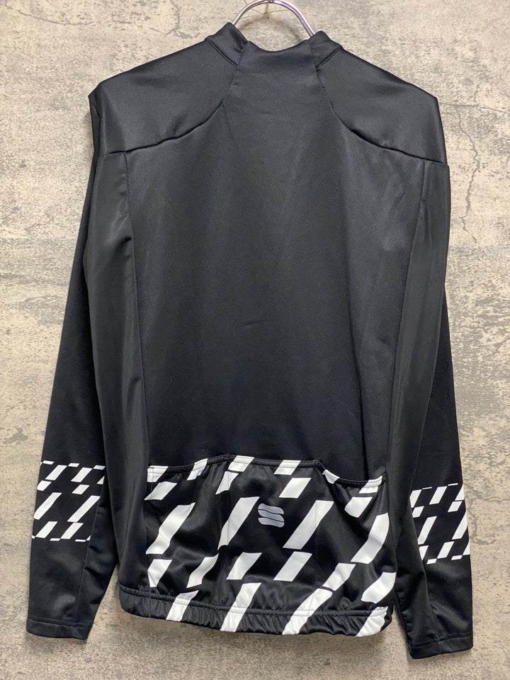 JD439 スポーツフル sportful 長袖サイクルジャージ 黒 Mサイズ 裏起毛