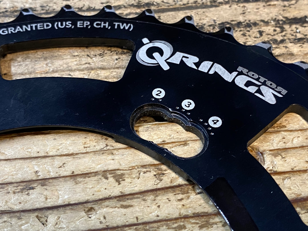 JS059 ローター ROTOR QRINGS アウター 楕円チェーンリング 46T 11S 110BCD