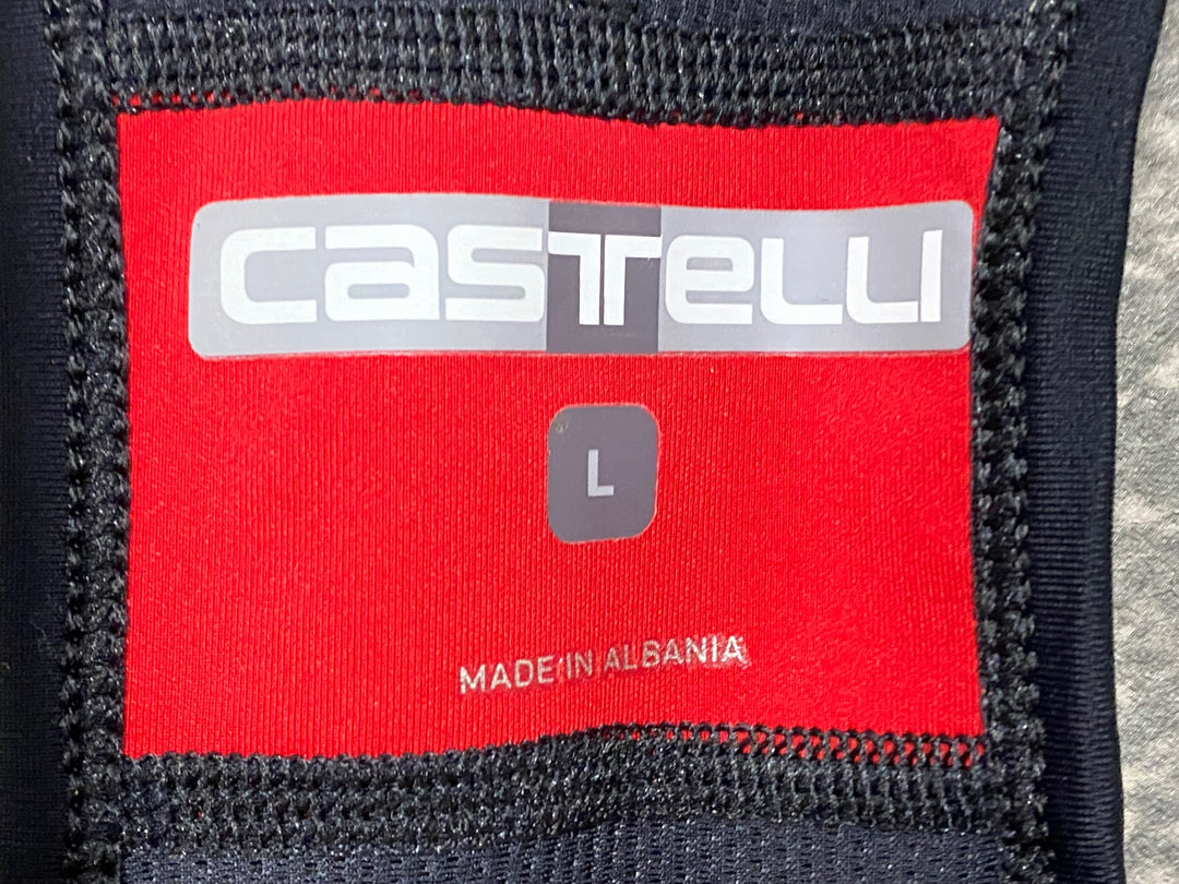JP534 カステリ CASTELLI ビブショーツ 黒 L