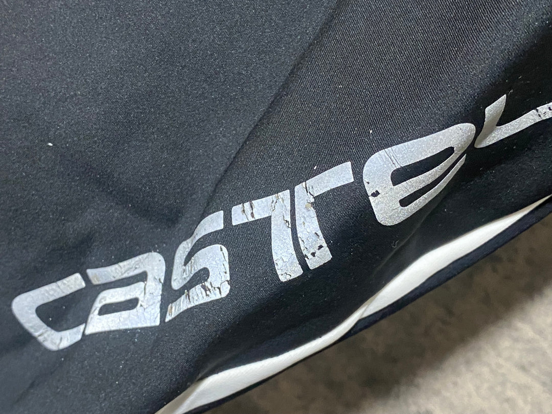 JP968 カステリ CASTELLI ROSSOCORSA ビブタイツ 黒 M 裏起毛