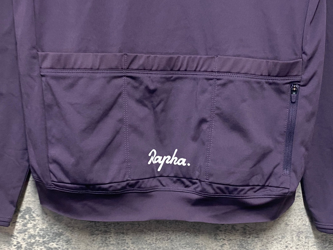 KQ645 ラファ Rapha WOMEN'S CORE LONG SLEEVE JERSEY 長袖 サイクルジャージ 紫 L レディース