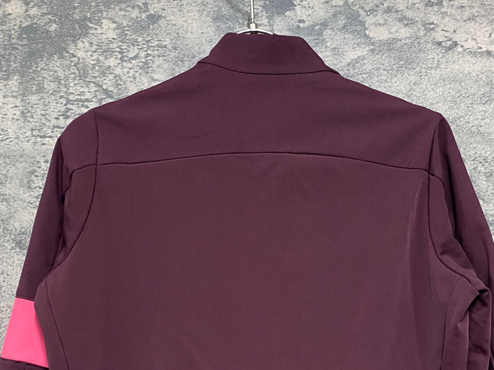 JW049 ラファ Rapha PRO TEAM TRAINING JACKET 長袖サイクルジャケット バーガンディー S 裏起毛
