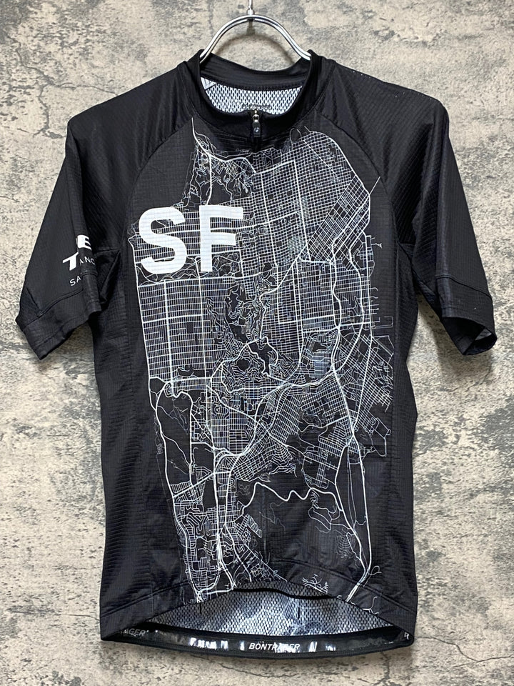 KH485 ボントレガー BONTRAGER 半袖 サイクルジャージ S 黒