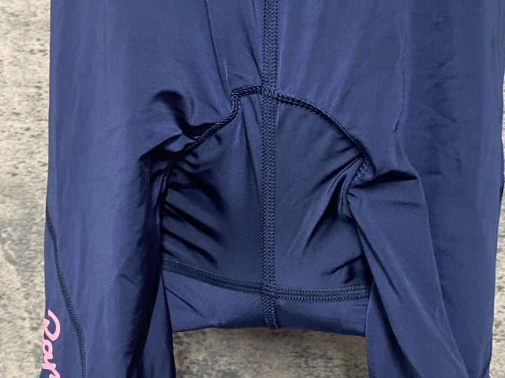 JX637 ラファ Rapha ODE TO THE SUN SOUPLESSE FLYWEIGHT BIB SHORTS 紺オレンジ レディース S