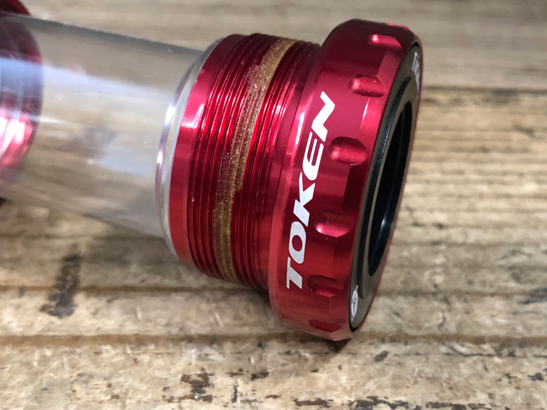 KF102 TOKEN TK878TBT セラミックベアリング BB ボトムブラケット ISO 68mm BSA