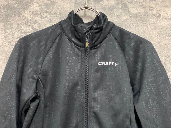 JZ996 クラフト CRAFT 長袖 サイクルジャケット 黒 XS 裏起毛 レディース