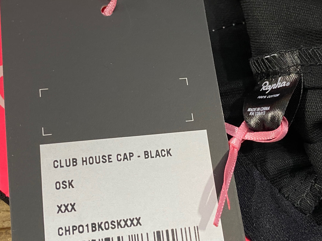 JZ549 ラファ Rapha CLUB HOUSE CAP OSK サイクルキャップ 黒 ワンサイズ