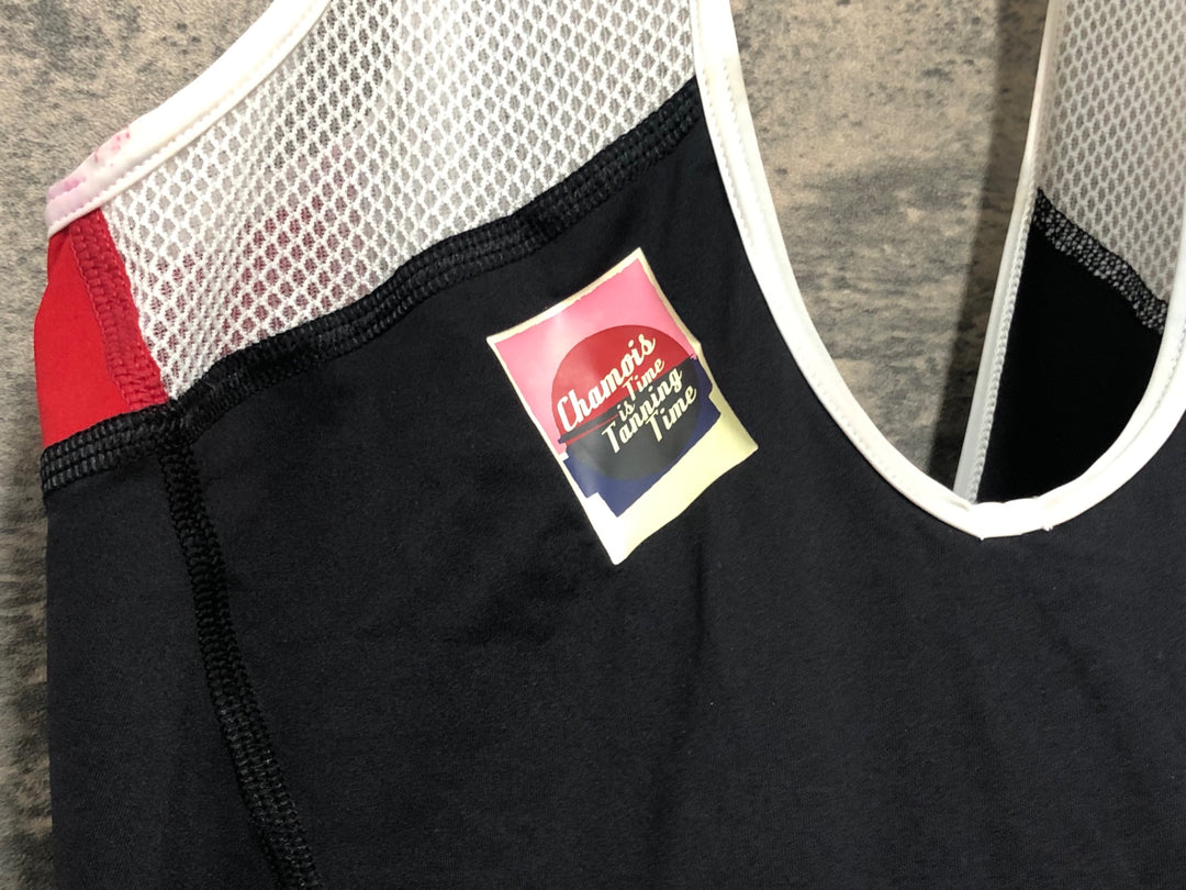 KL259 ラファ Rapha LIGHTWEIGHT BIB SHORTS ビブショーツ 黒 赤 L